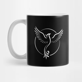 Phoenix line art Mug